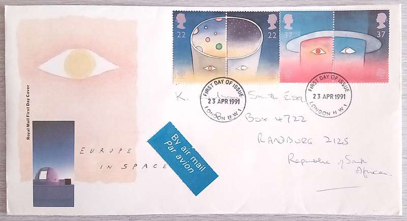 England 1991 EUROPA Stamps - European Aerospace