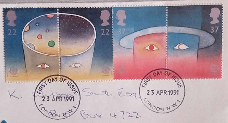 England 1991 EUROPA Stamps - European Aerospace