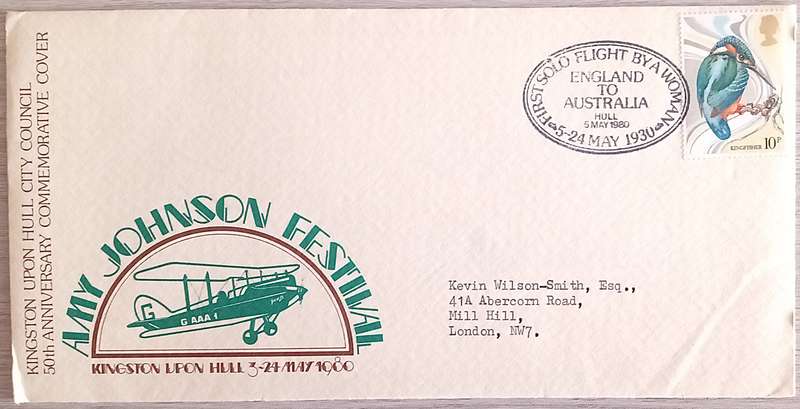 England 1980 Addressed FDC Kingston Upon Hull City Council-50th Anniversary Commemorative Cover.