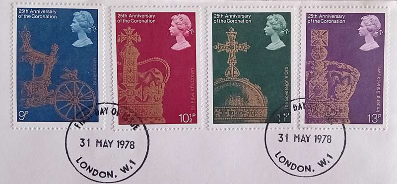 England 1978 Addressed FDC 25th Anniversary of the Coronation.