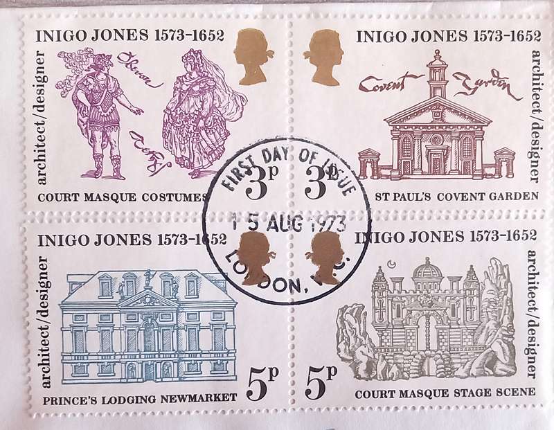 England 1973 The 400th Anniversary of the Birth of Inigo Jones, Architect and Designer