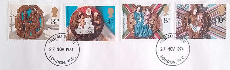 England 1974 Addressed FDC Christmas 1974.