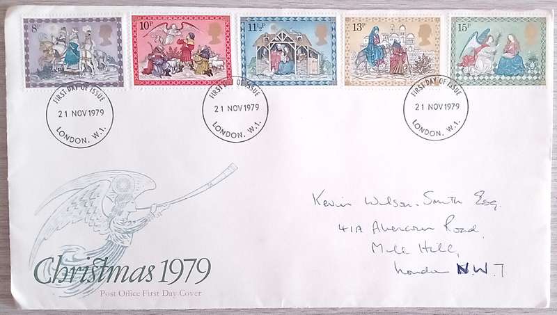 England 1979 Addressed FDC Christmas 1979.