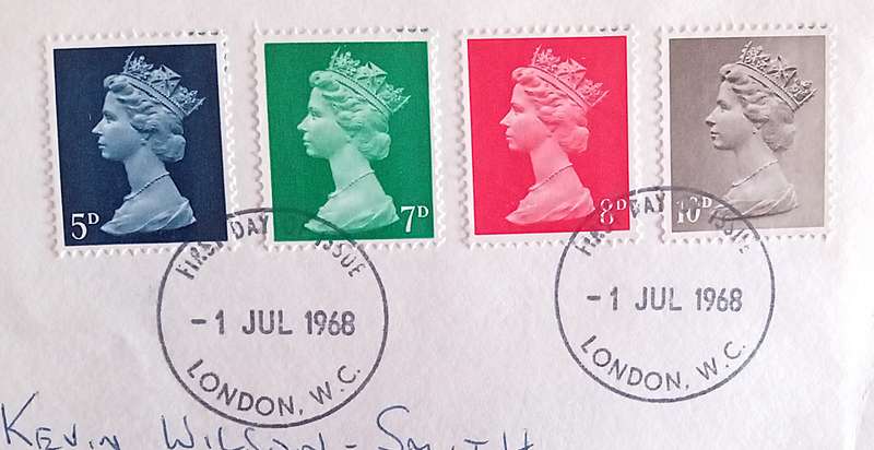 England 1968 Addressed FDC Definitive Issue First Day Cover GPO.