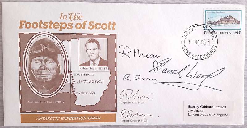 Ross Dependency 1985 Addressed Signed FDC In The Footsteps of Scott-Antarctic Expedition 1984-86.