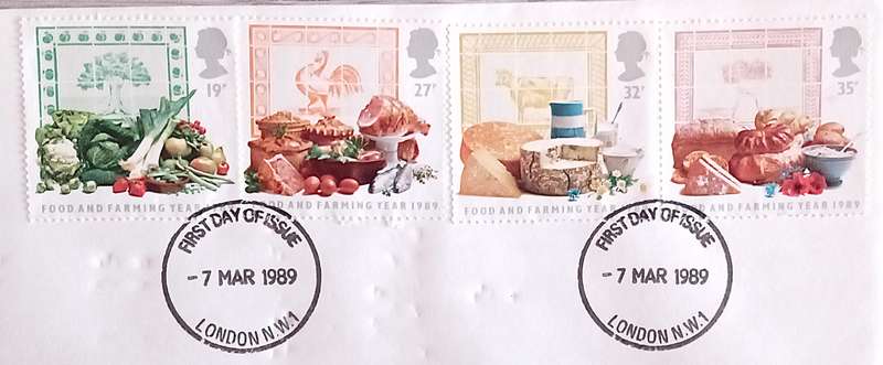 England 1989 Addressed First Day Cover FOOD AND FARMING From Seed to Supermarket.
