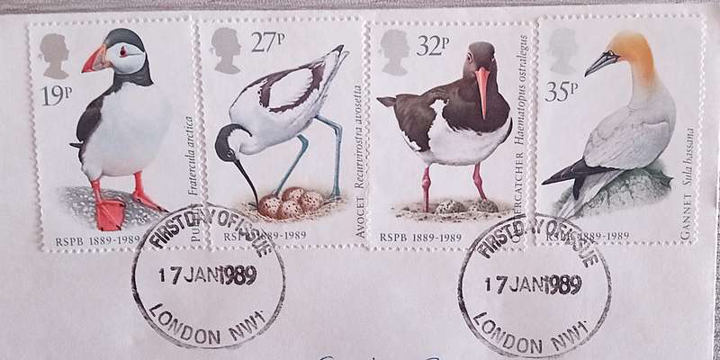 England 1989 Addressed First Day Cover BIRDS The Royal Society For The Protection Of Birds.