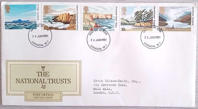 England 1981 Addressed FDC The National Trusts.
