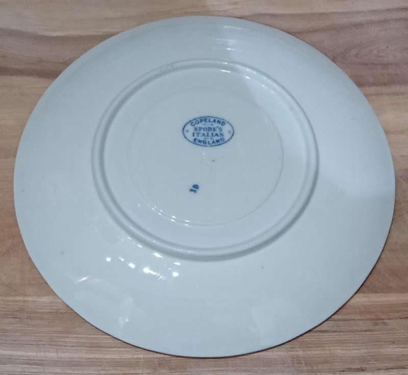 Spode Italian sideplate. Blue and White