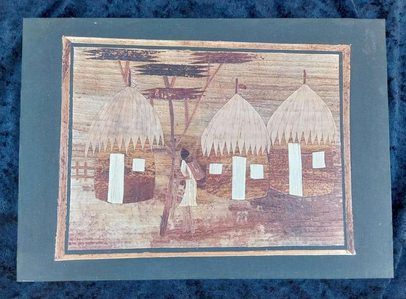 6 x Second Hand Handmade African Wall Decor Art.