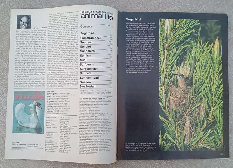 1970 Purnell's Encyclopedia Of Animal Life No83 (Vol6 No3 )