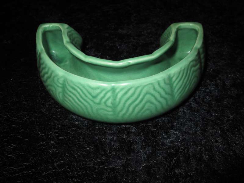Vintage Green Half Circle Sylvac England Flower or Posy Vase