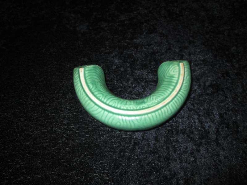 Vintage Green Half Circle Sylvac England Flower or Posy Vase