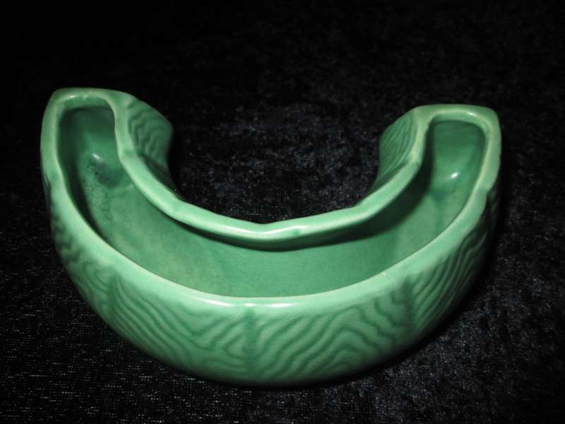 Vintage Green Half Circle Sylvac England Flower or Posy Vase