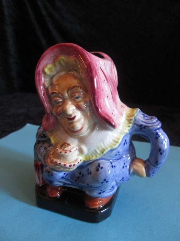 Burleigh Ware Toby Jug "Sairey Gamp" 10cm high