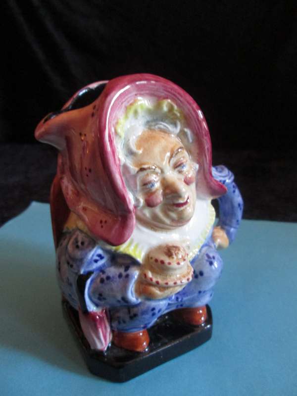 Burleigh Ware Toby Jug "Sairey Gamp" 10cm high