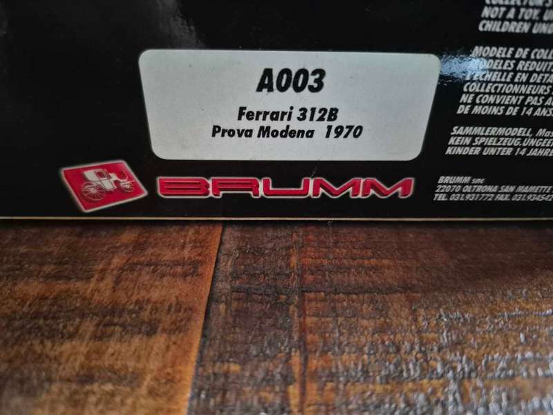 Brumm A003 Anteprima Ferrari 312B models