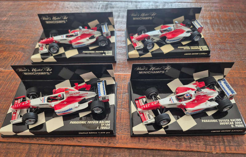 Minichamps set of 4x Toyota racing models