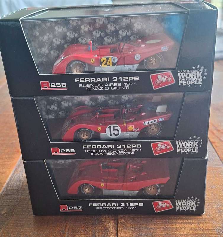 Set of 3x Brumm Ferrari's