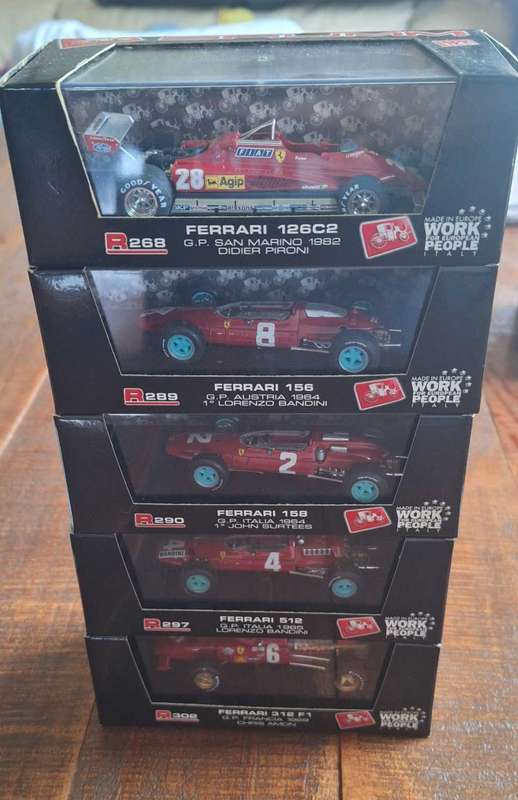 Set of 5x Brumm Ferrari Models