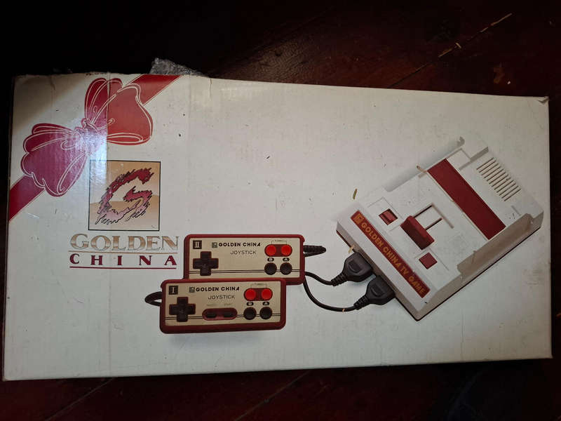 Golden China famicon console