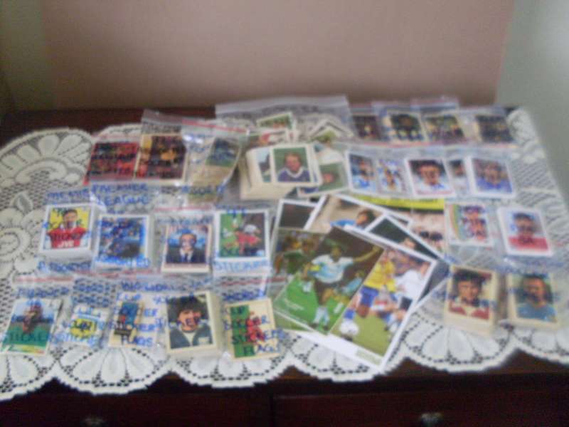 VARIOUS PACKS OF  LOTS OF WORLD CUP SOCCER STICKERS..OLD LEGENDS...1982 1997 1998 2010 ETC