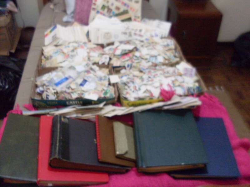 16 KG OF MIXED LOOSE WORLD POSTAGE STAMPS /FDCS/ALBUMS/M CARDS ETC ETC ETC