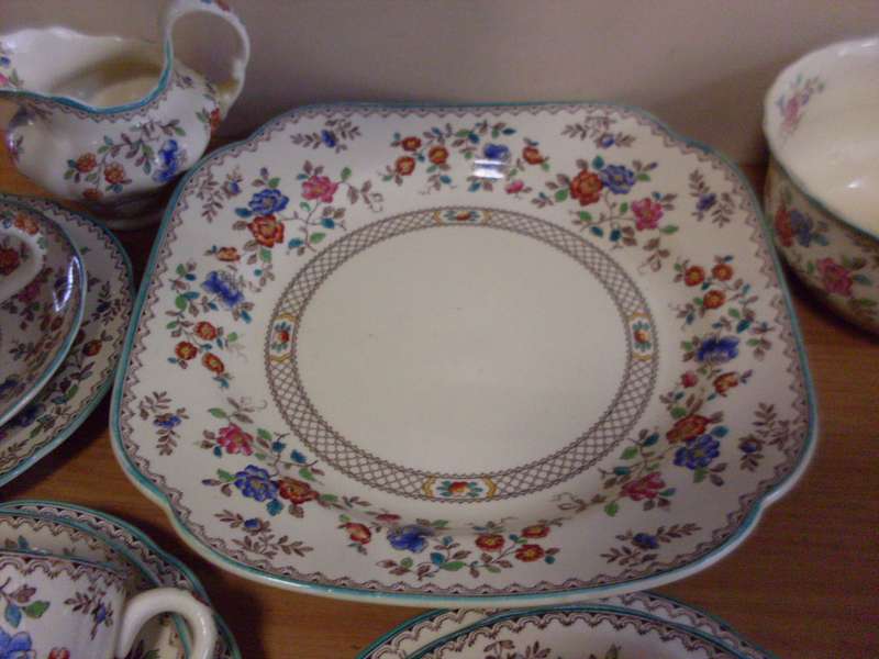VINTAGE SPODE  TEASET ...ROYAL JASMINE PATTERN...SEE DESCRIPTION