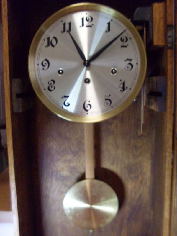 GERMAN FHS WESTMINSTER CHIME WALL CLOCK...EXCELLENT CONDITION....WORKING