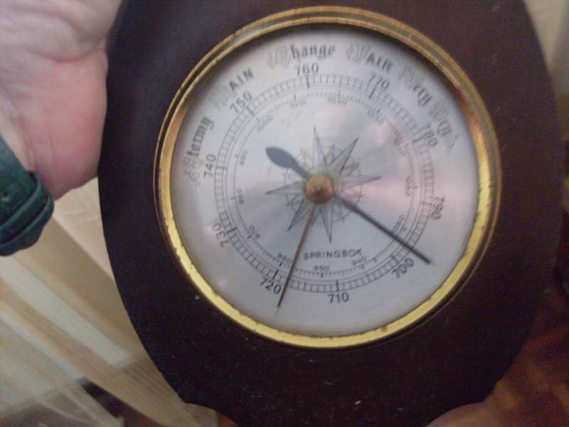 SPRINGBOK ( GERMAN) BAROMETER THERMOMETER HYDROMETER...50 CM