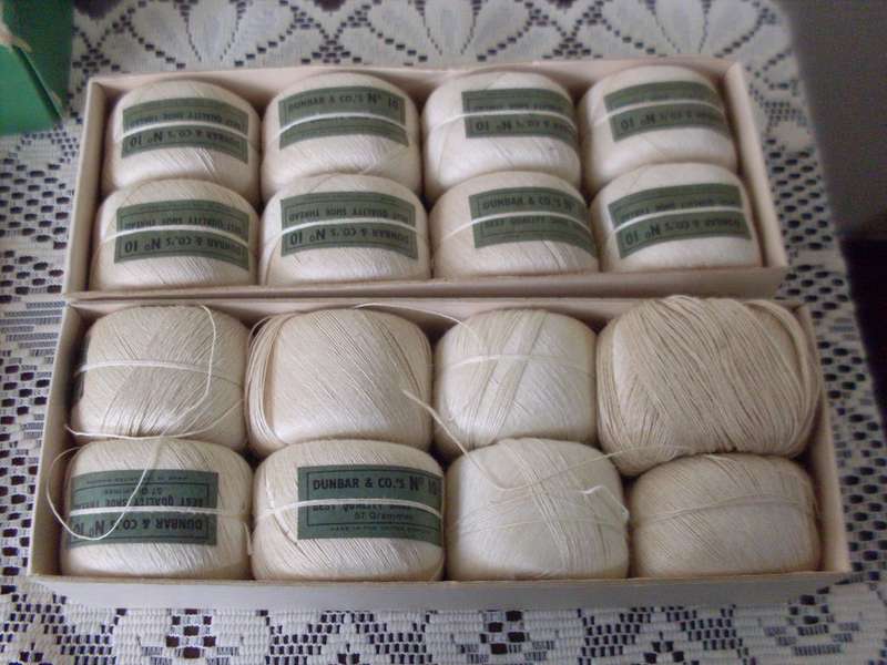 2 BOXES PRIZED MEDAL SHOE THREAD 8 BALLS PER BOX..DUNBAR M'MASTER & CO UK