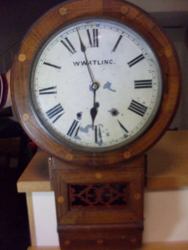 VINTAGE WALL CLOCK....1880 NEW HAVEN CLOCK CO WESTMINSTER CHIME....SEE DESCRIPTION