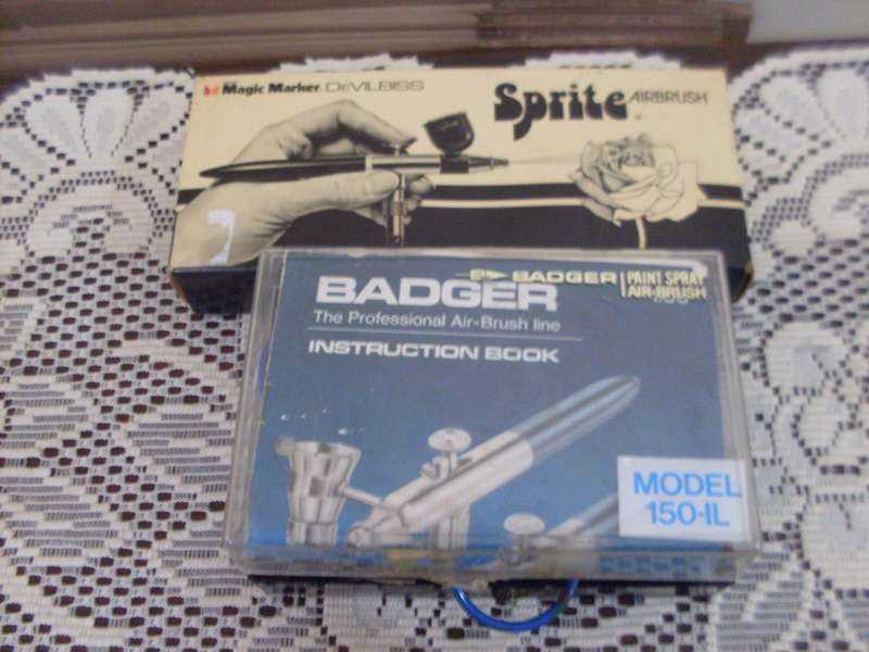 BADGER AND SPRITE AIR BRUSHES ONLY...PRE OWNED