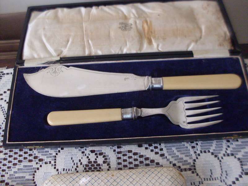 5 X VARIOUS BOXED BONE HANDLE+  EPNS + STAINLESS STEEL ETC ETC