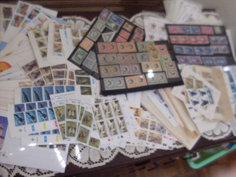 SWA/NAMIBIA FDCS AND OODLES OF C/BS SETS MINT  SOME POSTAGE STAMPS OVERPRINTS ON SA