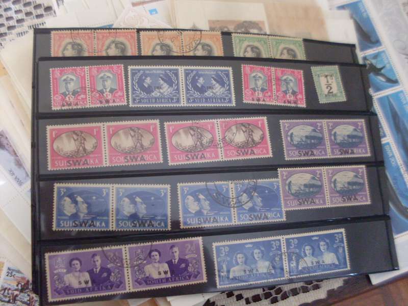 SWA/NAMIBIA FDCS AND OODLES OF C/BS SETS MINT  SOME POSTAGE STAMPS OVERPRINTS ON SA