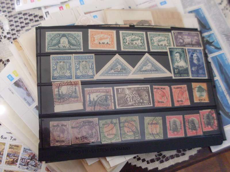SWA/NAMIBIA FDCS AND OODLES OF C/BS SETS MINT  SOME POSTAGE STAMPS OVERPRINTS ON SA