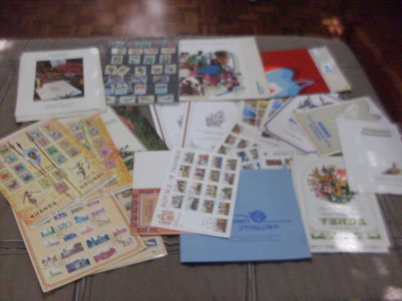 VARIOUS YEAR PACKS AND DEFINITIVES SHEETS/FOLDER OF STAMPS