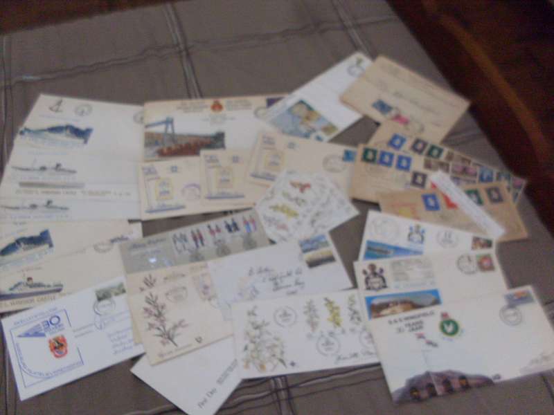 VARIOUS SHIPS FDCS (SOME SIGNED) AND OTHER SIGNED AND INTERESTING POSTAL ITEMS