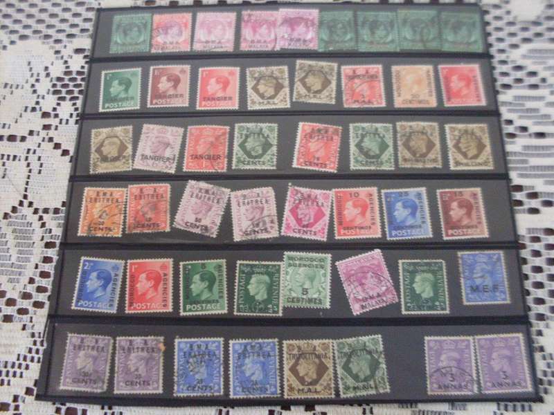 127 VARIOUS BRITISH POST OFFICES ABROAD ALL OVERPRINTED...POSTAGE STAMPS