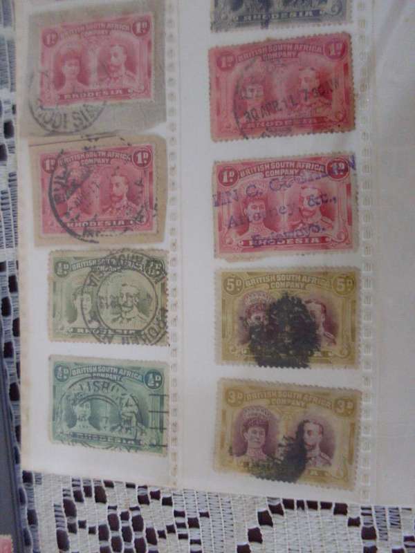 B.S.A. VARIOUS  DOUBLE HEADS AND OTHER POSTAGE STAMPS