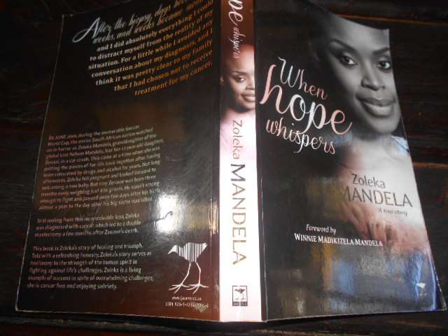 ZOLEKA MANDELA - WHEN HOPE WHISPERS rare Jacana 2013 softback