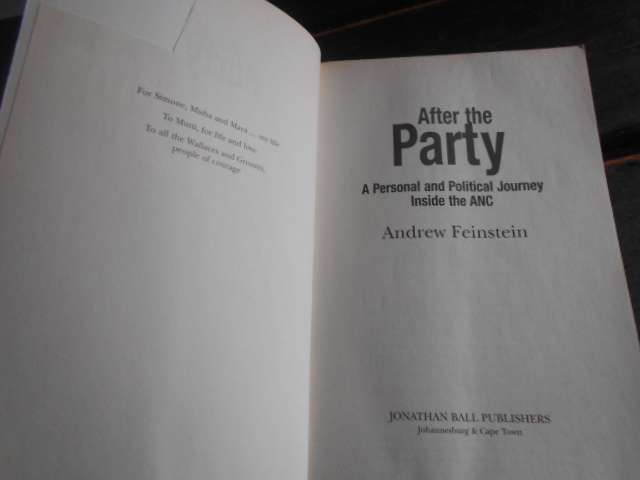 Andrew Feinstein - AFTER THE PARTY - Personal & Political Journey inside ANC