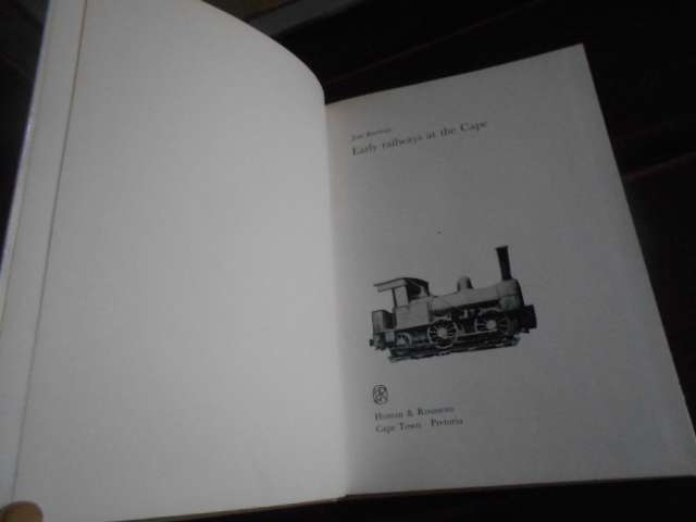 JOSE BURMAN - EARLY RAILWAYS AT THE CAPE -  Human & Rousseau 1984 illus hardback