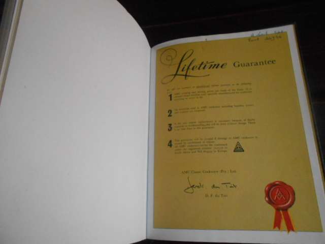 BON APPETIT - AMC Classics Cape Town recipes English illustrated hardb