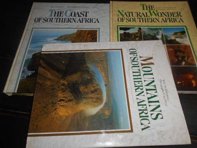 3 SA Struik Publishers col illus books:  Natural Wonder,  Mountains,  Coast of South Africa
