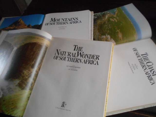 3 SA Struik Publishers col illus books:  Natural Wonder,  Mountains,  Coast of South Africa