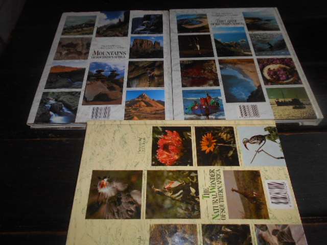 3 SA Struik Publishers col illus books:  Natural Wonder,  Mountains,  Coast of South Africa