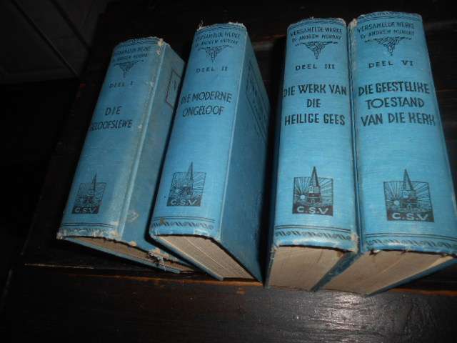 Versamelde Werke Dr. Andrew Murray,  1942 vier boeke Nas. Pers Kaapstad