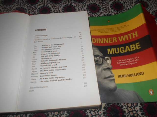 Heidi Holland - DINNER WITH MUGABE - Penguin books 2008 hardb & dustc